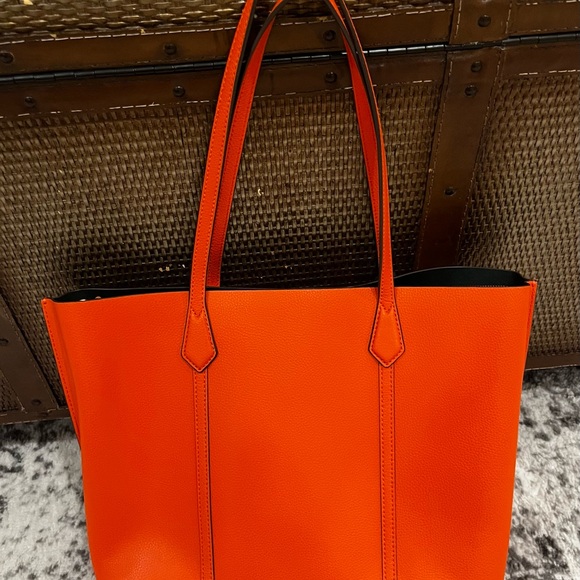 Tory Burch Vibrant Orange Tote - Picture 3 of 5